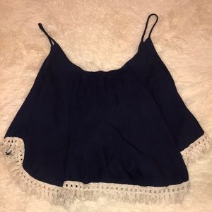 Shop Hopes Navy Blue Top